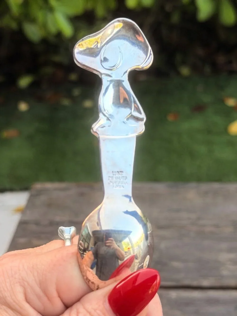 Vintage Lunt Silverplate Snoopy And Woodstock Baby Spoon & Fork Set Korea
